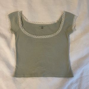 Brandy Melville sage green top